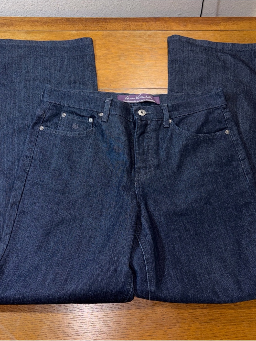 Gloria Vanderbilt Gabby Bootcut Jeans Women’s 12 Blue Dark Wash Stretch